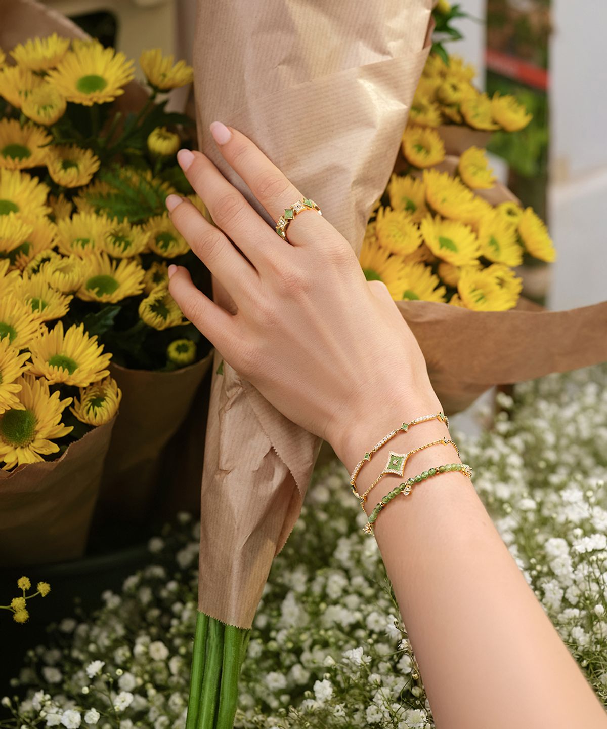 롤라로즈(LOLA ROSE) Starry Ring 여성용 실버반지