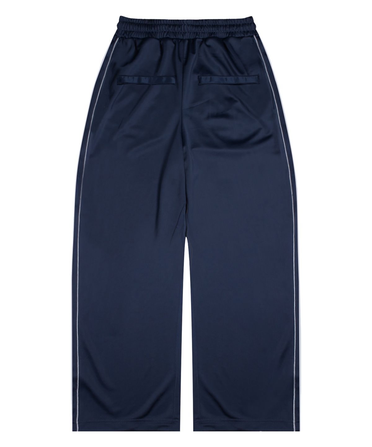 엑스톤즈(XTONZ) XP260 샤인 파이핑 와이드 트랙 팬츠 (NAVY)
