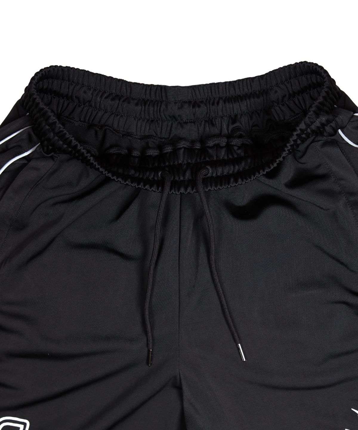 엑스톤즈(XTONZ) XP260 샤인 파이핑 와이드 트랙 팬츠 (BLACK)
