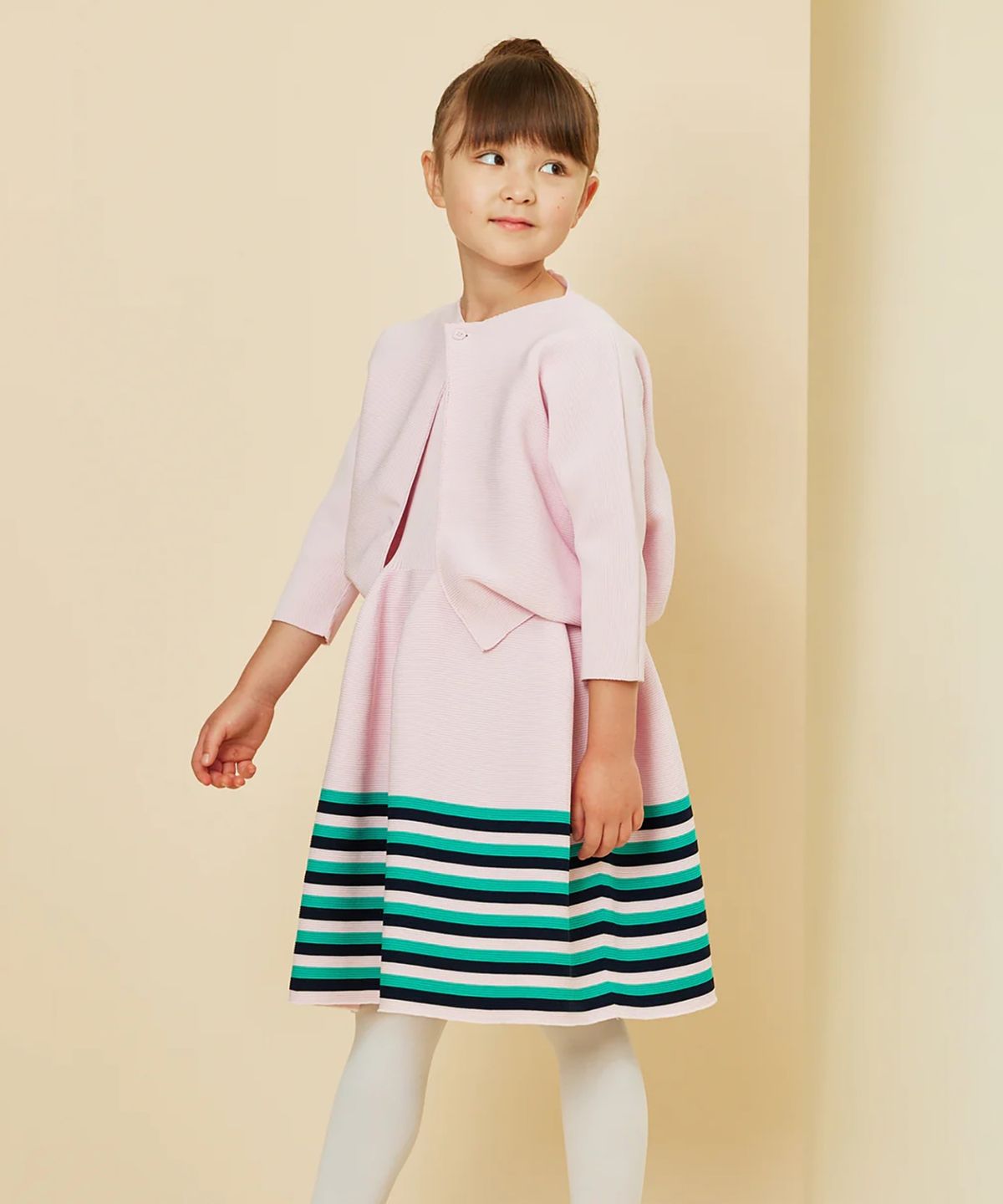 씨에프씨엘(CFCL) (W) 포터리 키즈 라운드 카디건 파스텔 핑크 POTTERY KID CARDIGAN