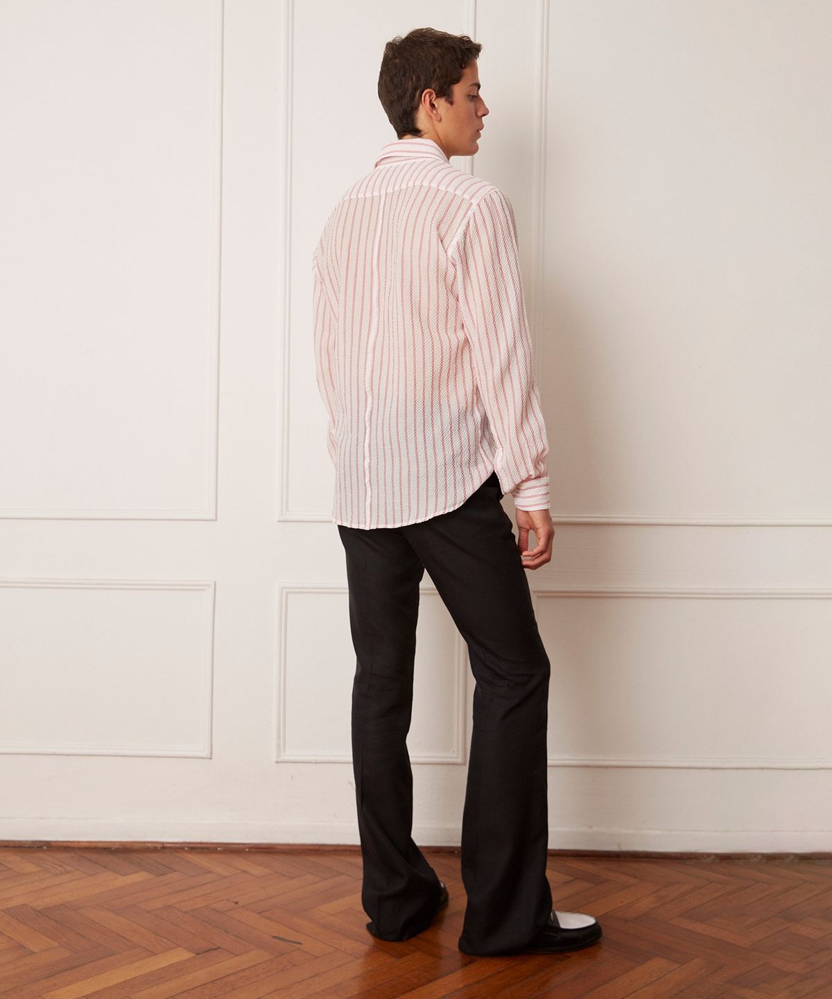 카르보네(CARBONE) (M) 클로케 셔츠 스트라이프 CLOQUE SHIRT STRIPED