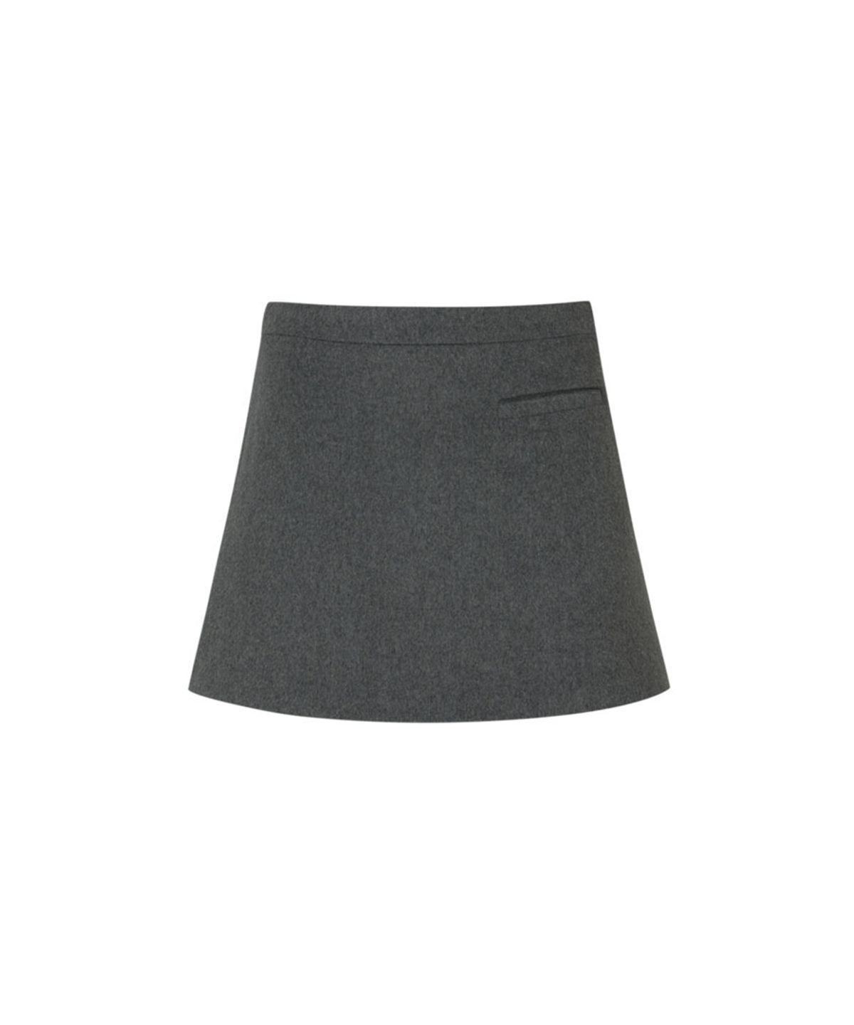 루루서울(LOULOUSEOUL) Butterfly Taylor Wool Skirt (Gray)