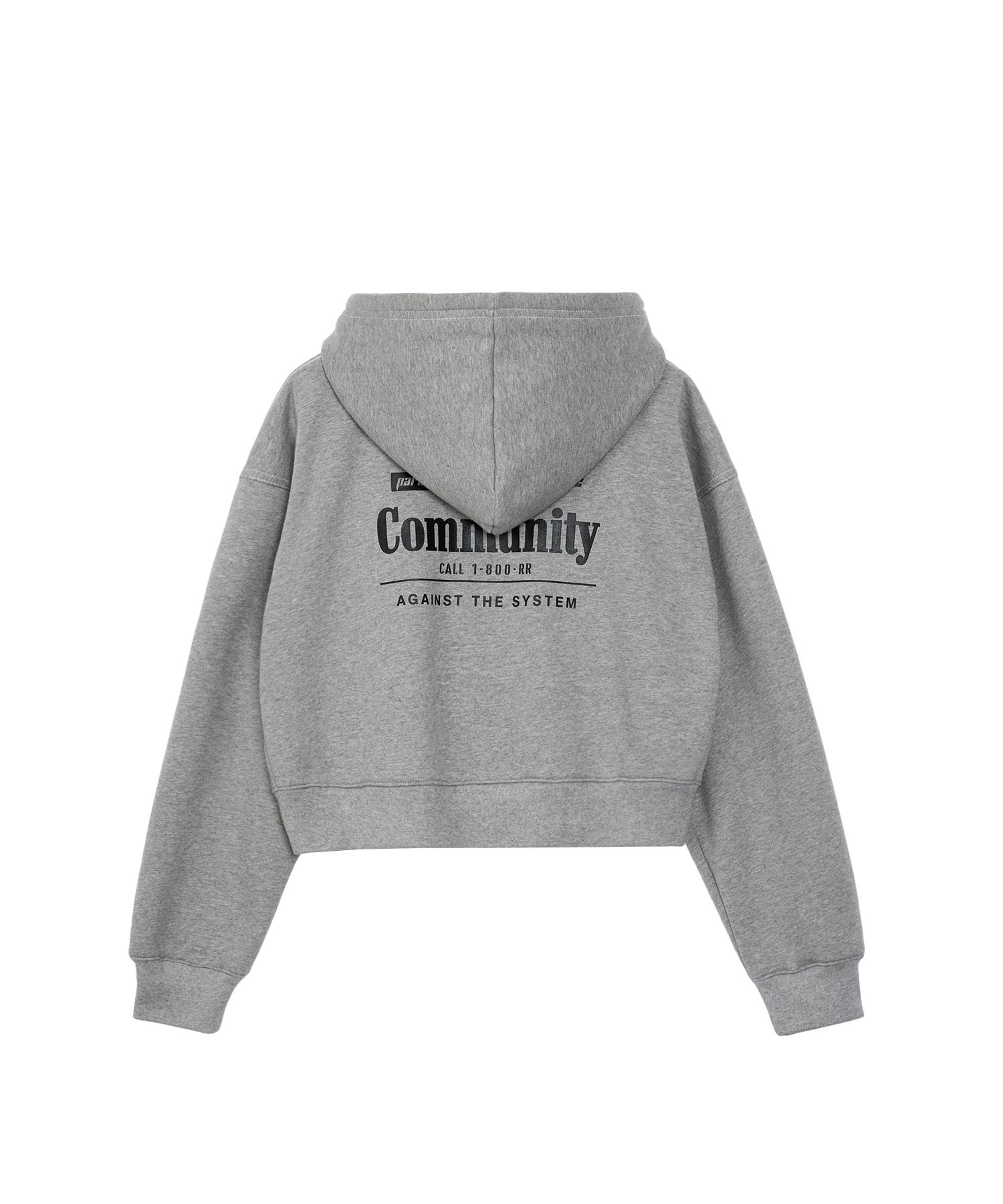 【REST&RECREATION】◆RR STITCH CROPPED HOOD ZIP-UP◆2color◆ MUSINSA | REST&RECREATION RR STITCH CROPPED HOOD ZIP-UP - GREY