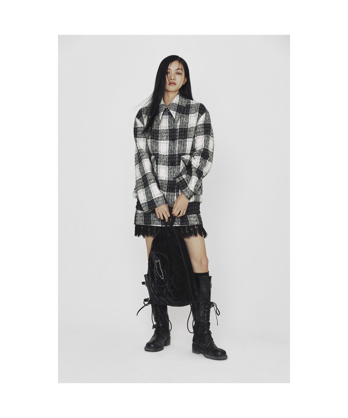 럭키슈에뜨(LUCKY CHOUETTE) [Holiday Edition] Button Tweed Jumper (multi color) LFUAS25050XXX