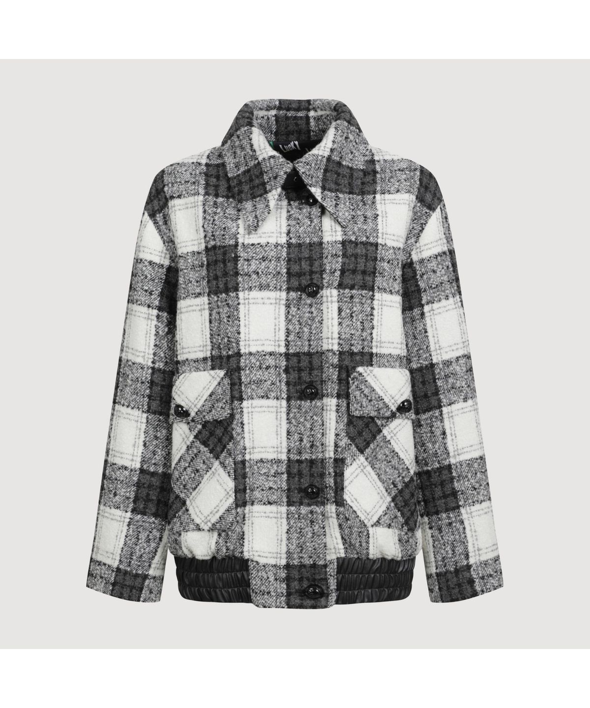 럭키슈에뜨(LUCKY CHOUETTE) [Holiday Edition] Button Tweed Jumper (multi color) LFUAS25050XXX