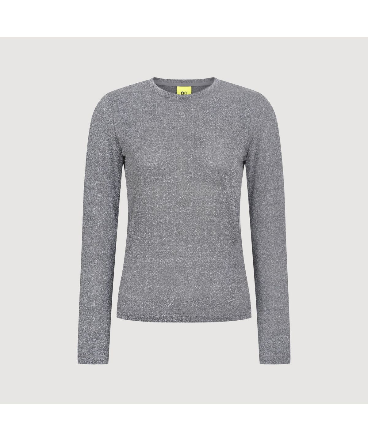 럭키슈에뜨(LUCKY CHOUETTE) [Holiday Edition] Metal Slim Fit Long-Sleeved T-shirts (silver) LFTAS25050SVX