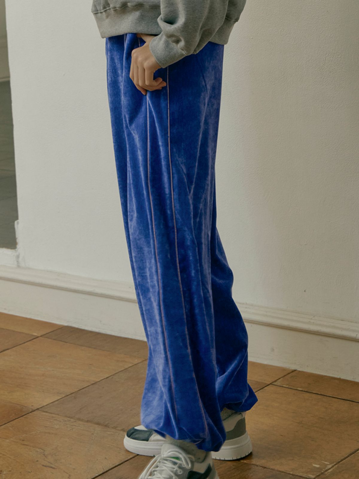 유가당(YUGADANG) 벨벳 와이드팬츠/FW/ Free size jogger pants