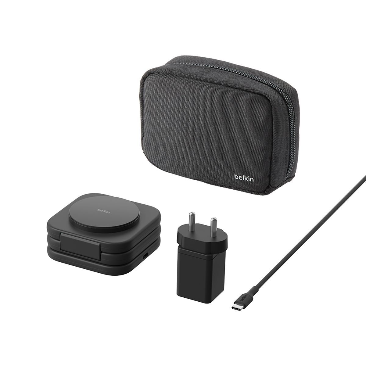 벨킨(BELKIN) Qi2 3in1 15W 마그네틱 여행용 충전 패드 WIZ024