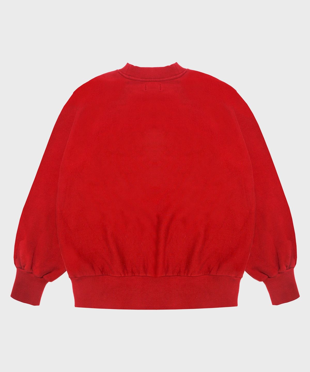 레이트 체크아웃(LATE CHECKOUT) (U) 크루넥 스웨트셔츠 버건디/옐로우 CREWNECK SWEATSHIRT BURGUNDY/YELLOW