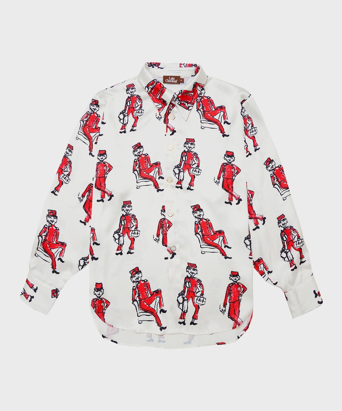레이트 체크아웃(LATE CHECKOUT) (U) 벨보이 셔츠 화이트 BELLBOY SHIRT WHITE