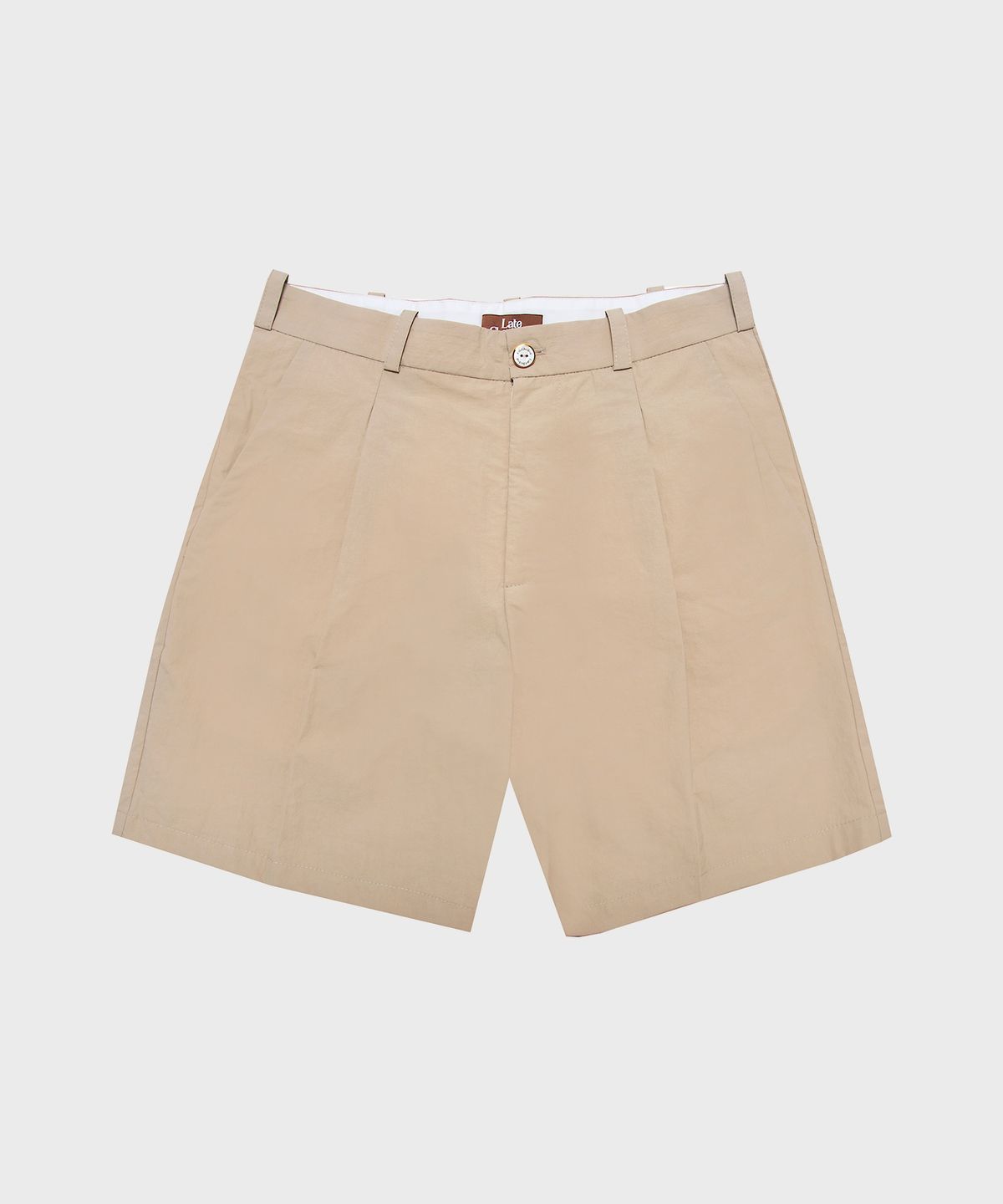 레이트 체크아웃(LATE CHECKOUT) (U) 쇼츠 베이지 SHORTS BEIGE
