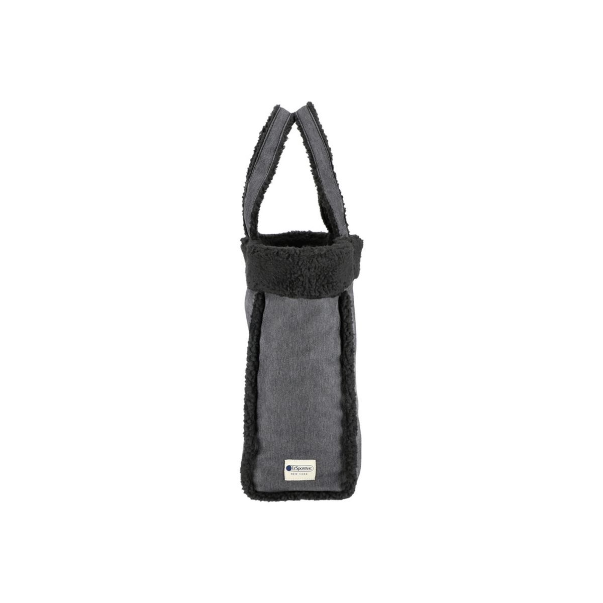레스포색(LESPORTSAC) 블랙 데님/블랙 셰르파 투웨이 데님 토트백 [1543.LA79]