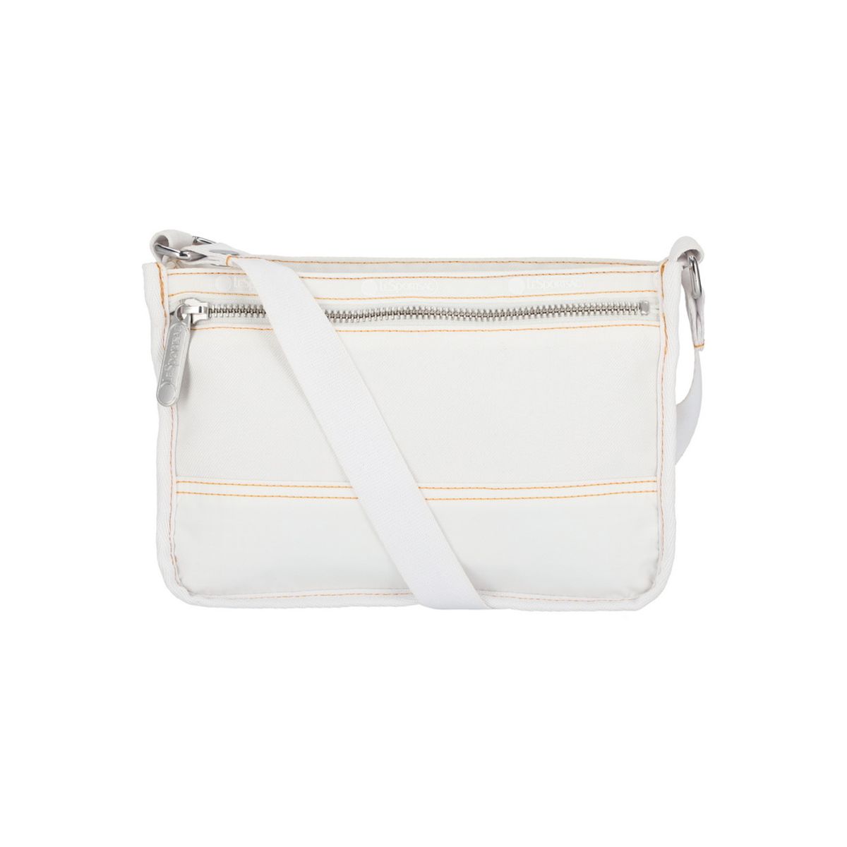 레스포색(LESPORTSAC) 화이트 데님 스몰 집 숄더백 [1513.LA76]