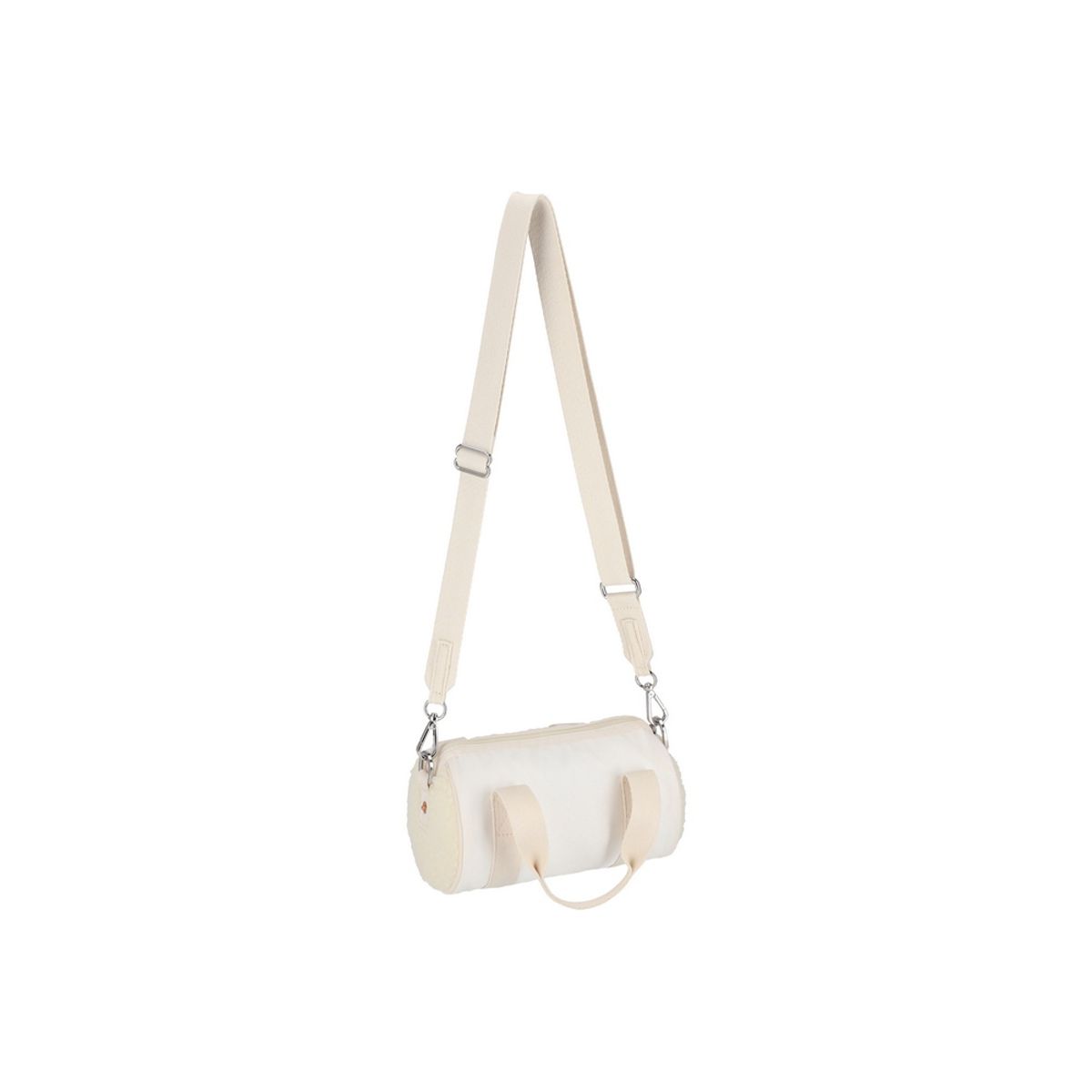 레스포색(LESPORTSAC) 화이트 데님/크림 셰르파 롤 백 [1586.LA78]