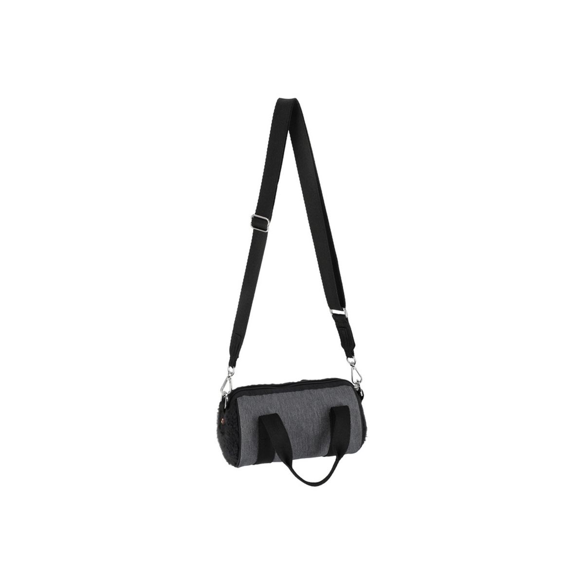 레스포색(LESPORTSAC) 블랙 데님/블랙 셰르파 롤 백 [1586.LA79]
