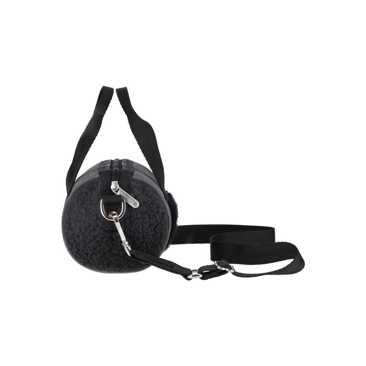 레스포색(LESPORTSAC) 블랙 데님/블랙 셰르파 롤 백 [1586.LA79]