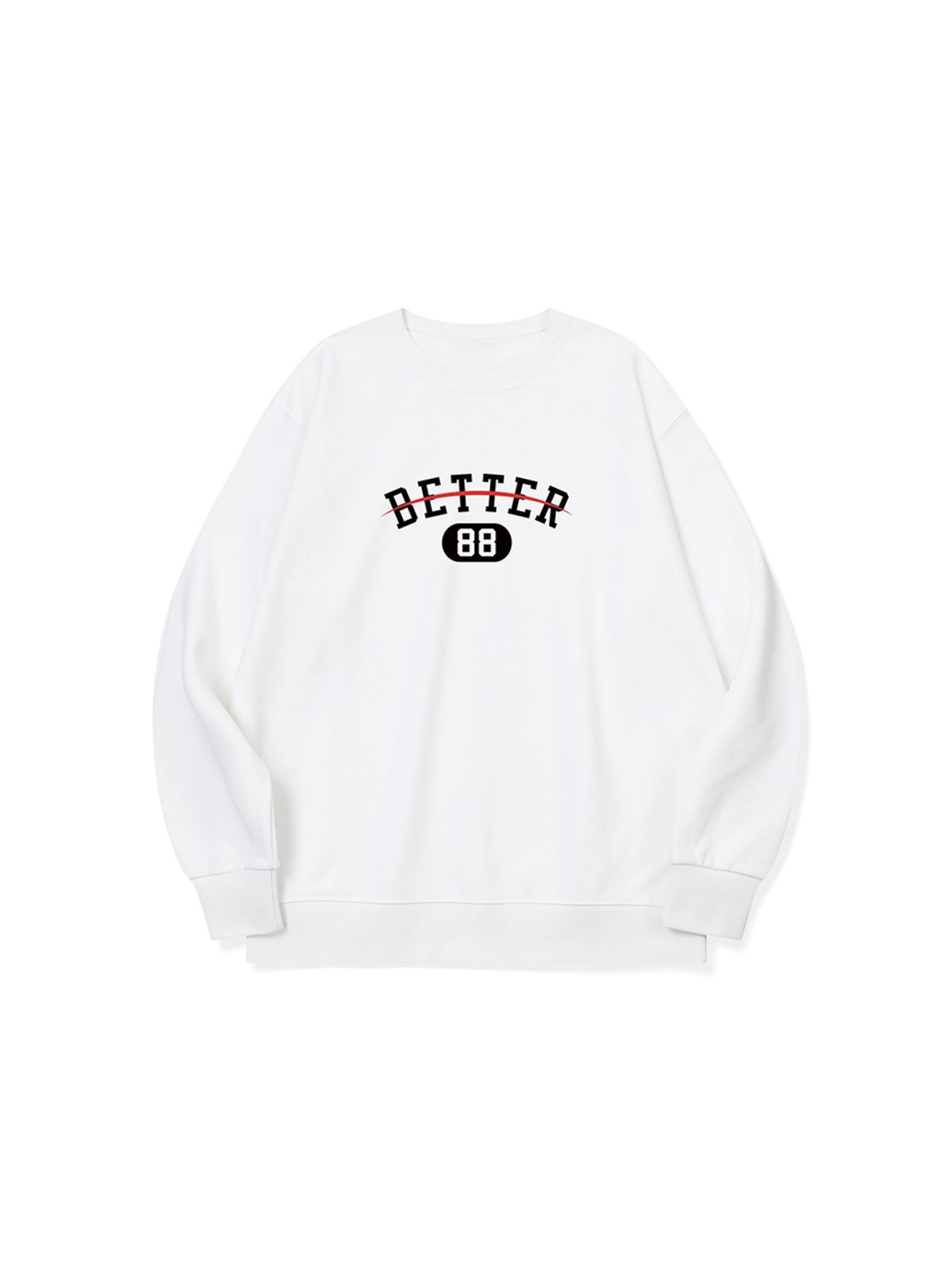 베러댄88(BETTERTHAN88) btm40 샤샤삭 버전2 그래픽 로고 맨투맨