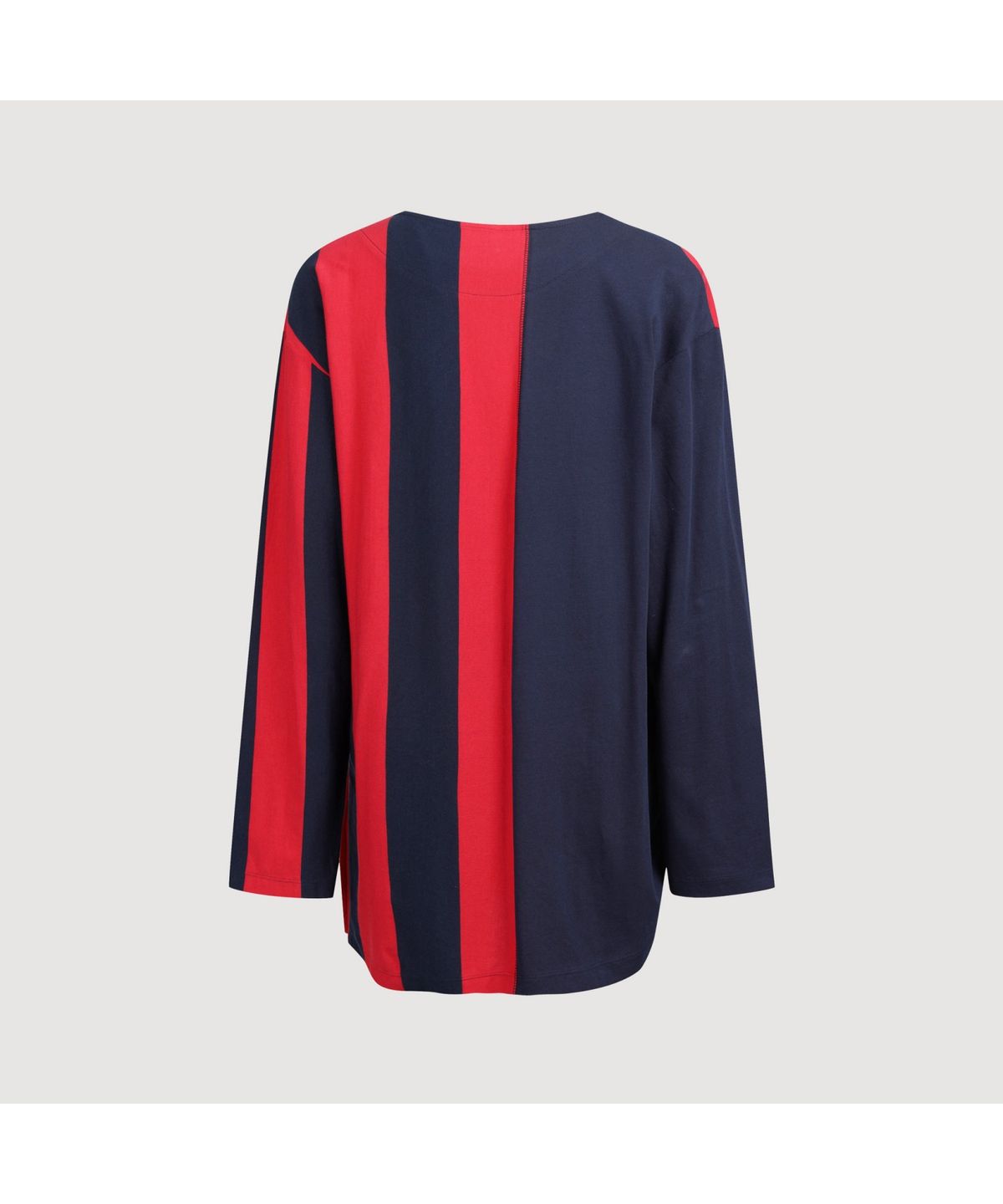 럭키슈에뜨(LUCKY CHOUETTE) [Holiday Edition] Stripe Solid MIX Long Sleeve T-shirts (red) LFTAS25060REX
