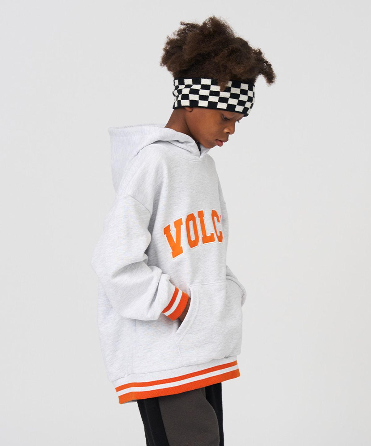 볼컴 키즈(VOLCOM KIDS) 포인트 빅로고 후드_D4F315