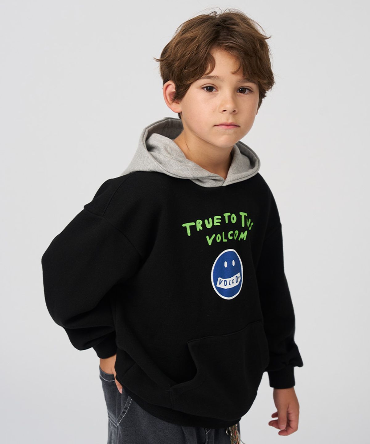 볼컴 키즈(VOLCOM KIDS) 트루 스마일 후드_D4F316