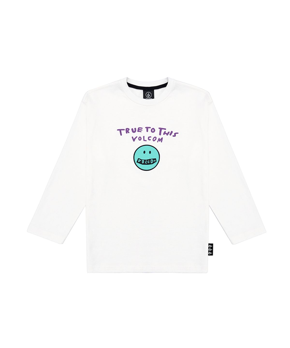 볼컴 키즈(VOLCOM KIDS) 트루 스마일 롱 티셔츠_D4F300