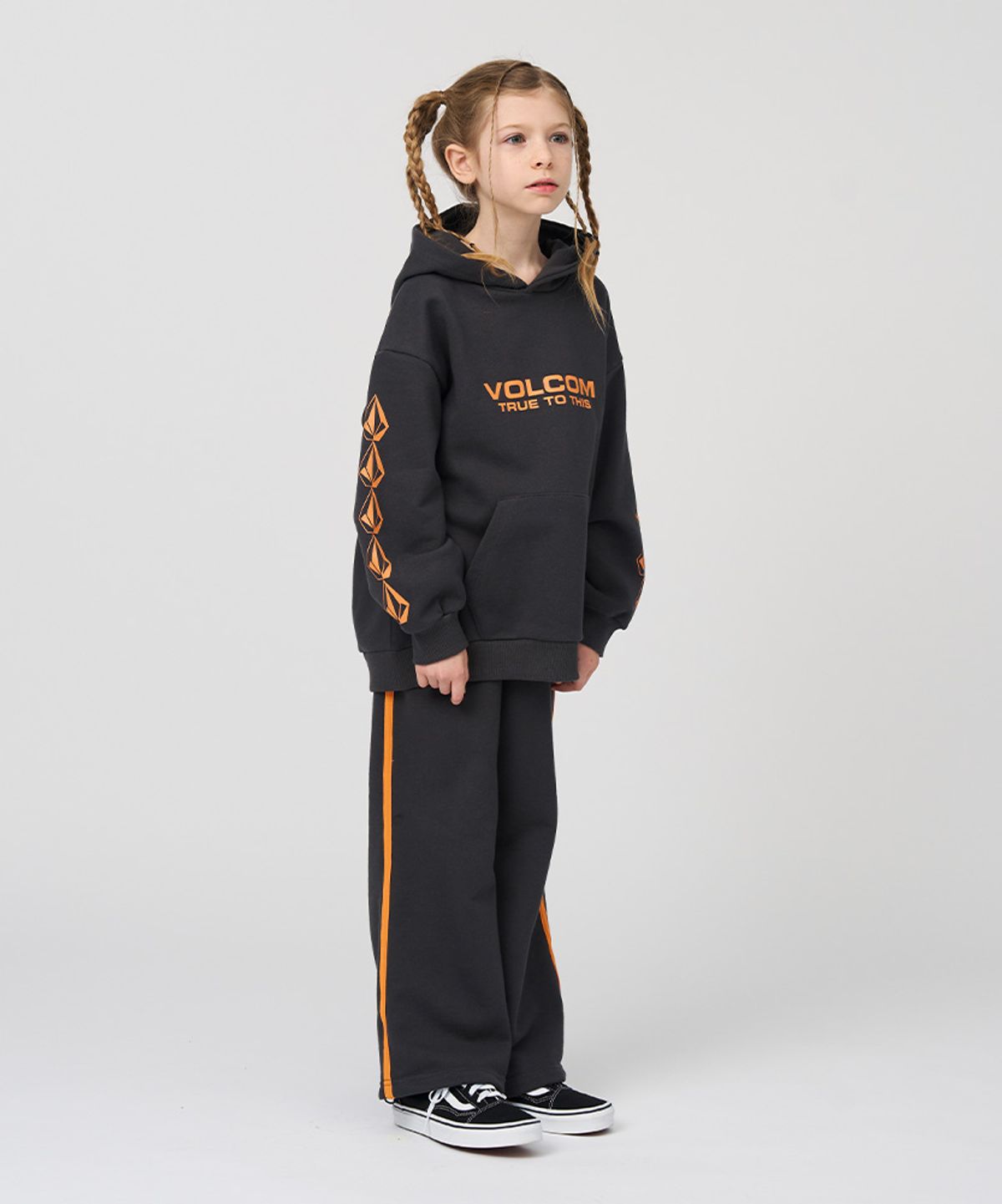볼컴 키즈(VOLCOM KIDS) 빅스톤 배색 상하복_D4F308
