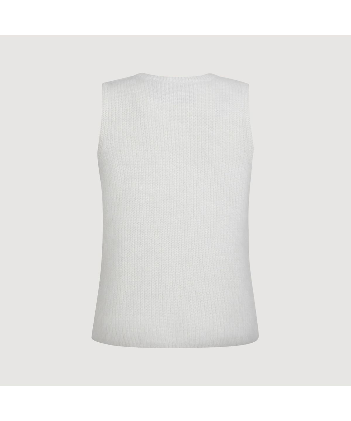 럭키슈에뜨(LUCKY CHOUETTE) [Holiday Edition] Angora Sleeveless Knit Pullover (ivory) LFWAS25020IVX