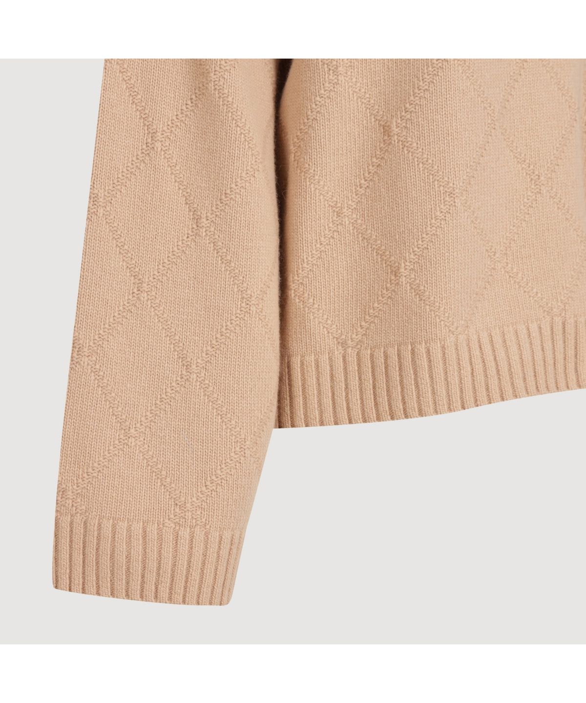 럭키슈에뜨(LUCKY CHOUETTE) [Holiday Edition] Front Accentuated Knit Pullover (camel) LFWAS25030CMX