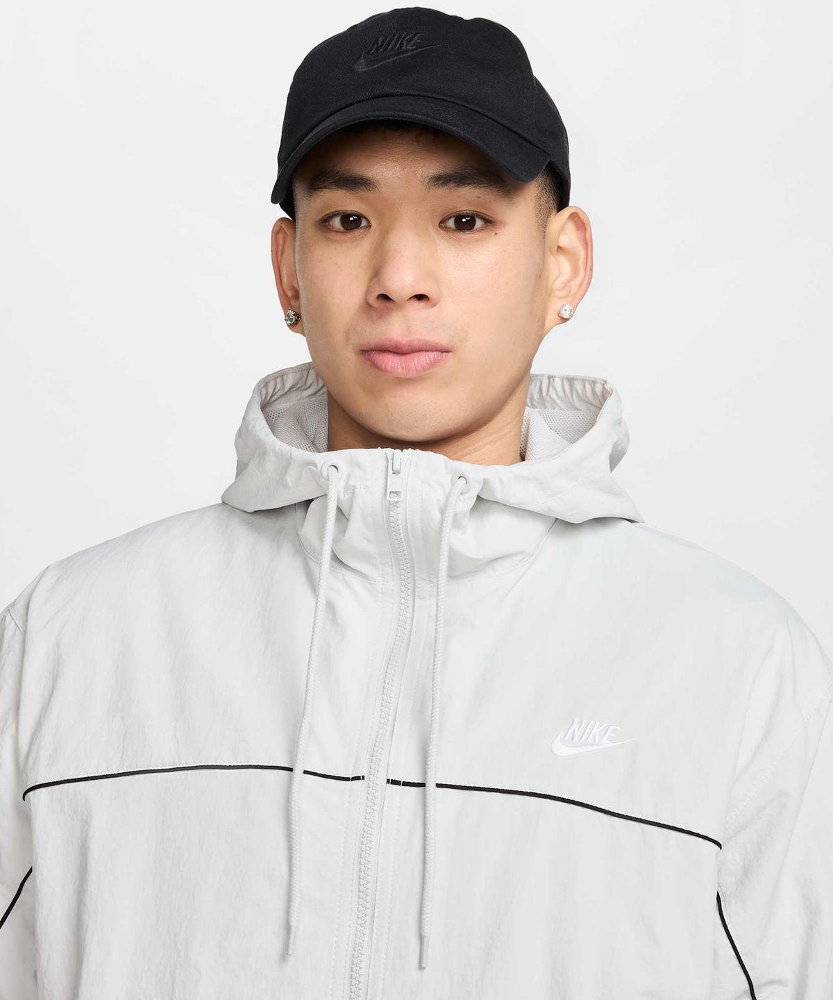 나이키(NIKE) 클럽 애슬래트 후디 재킷 M - 포톤 더스트:화이트 / HJ2013-025