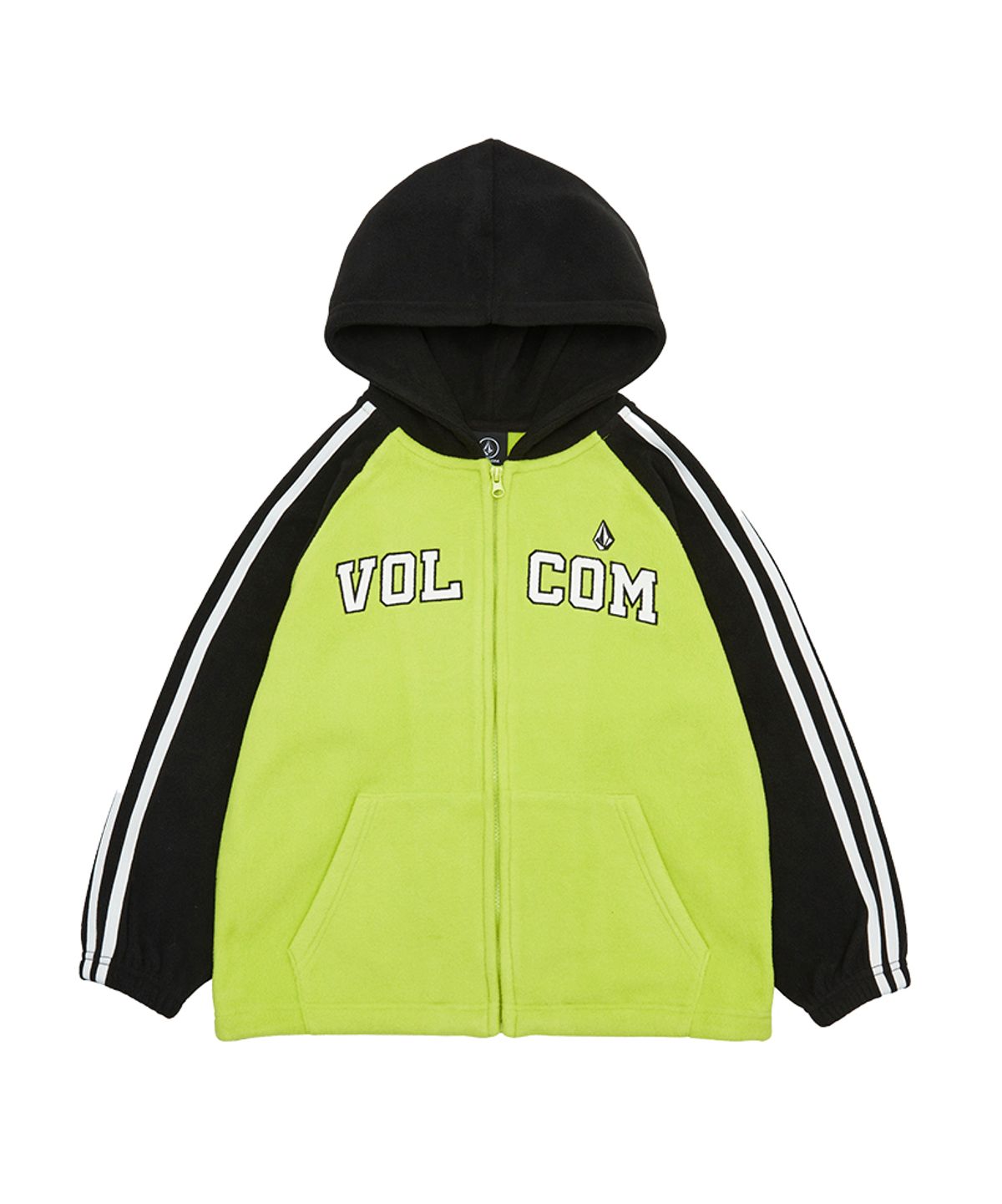 볼컴 키즈(VOLCOM KIDS) 밀리터리 플리스 후드집업_D4F314