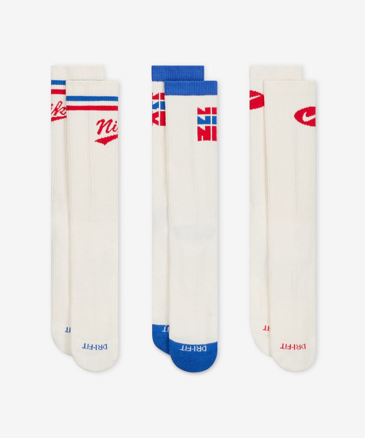 나이키(NIKE) 에브리데이 플러스 라이프스타일 크루 삭스(3켤레) - 세일 / HJ9336-901
