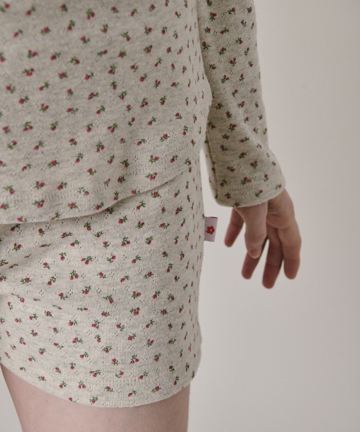 준준스페이스(JUNEJUNE SPACE) Patterned Knit Shorts_Melange (패턴 니트 쇼츠_멜란지)