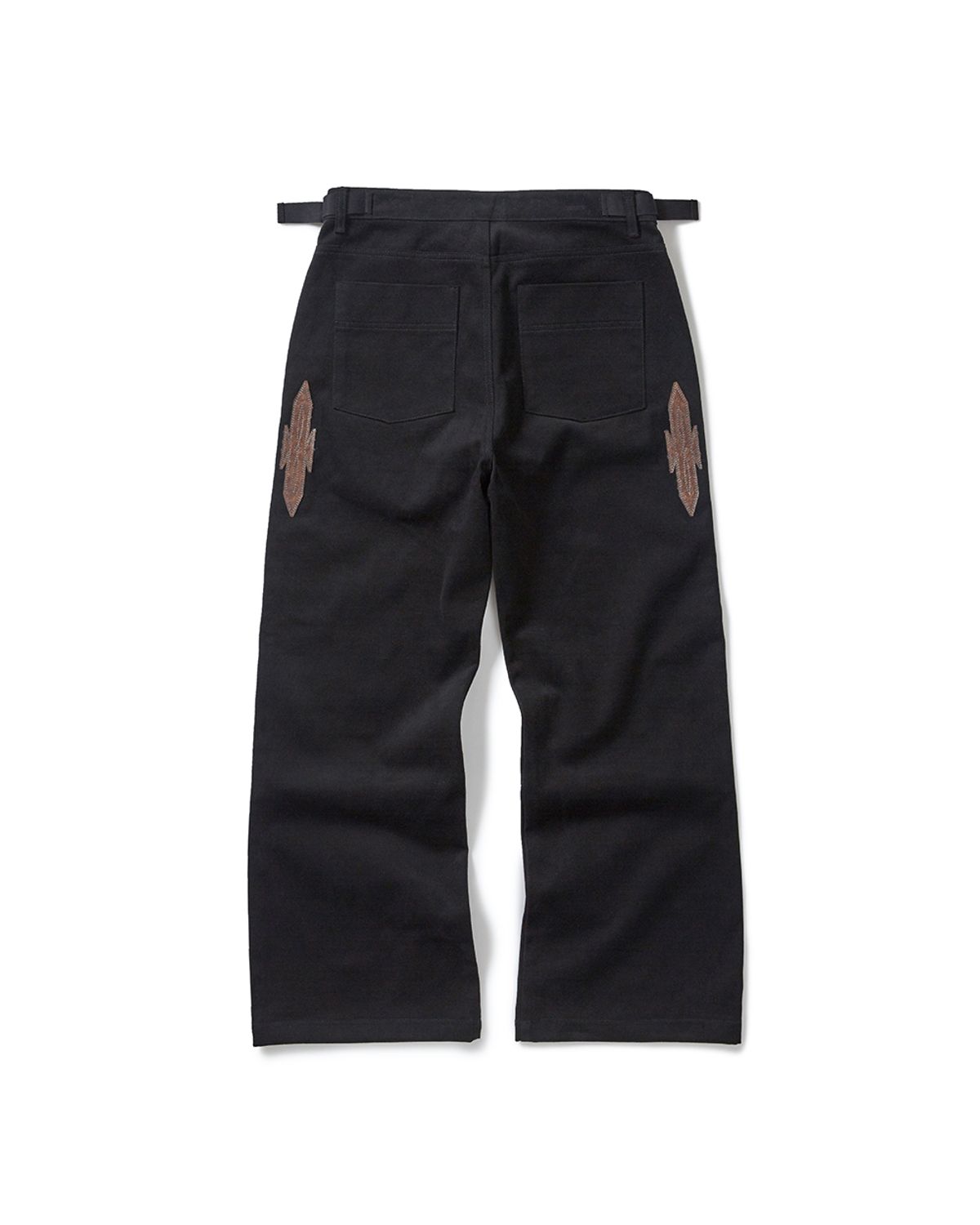 카락터(KARACTOR) Western boots cut work pants / Black