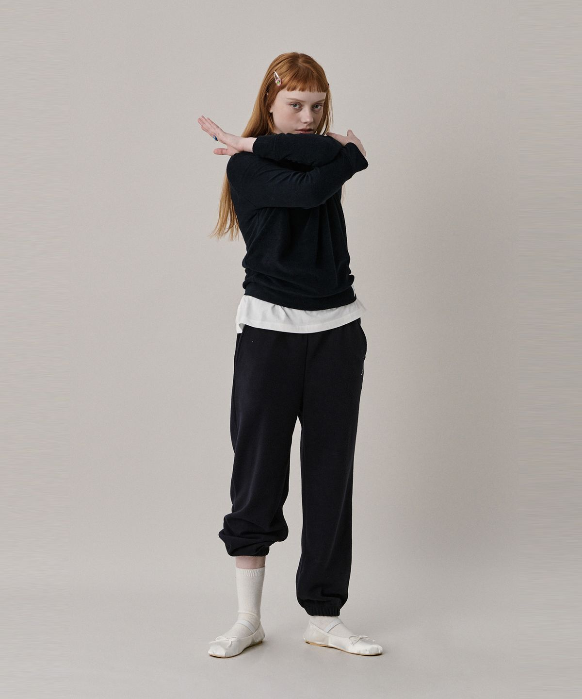 준준스페이스(JUNEJUNE SPACE) Soft Jogger Pants_Navy (소프트 조거 팬츠_네이비)
