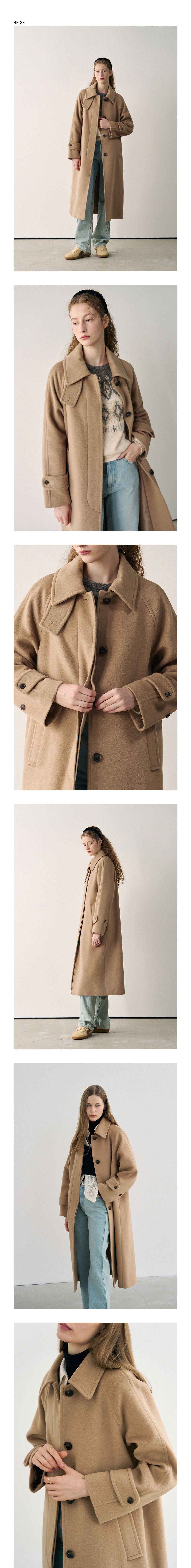 Balmacaan コート⭐︎美品⭐︎ 2025年2月購入　ベージュ　サイズ36 Balmacaan コート⭐︎美品⭐︎ 2025年2月購入 ベージュ サイズ36