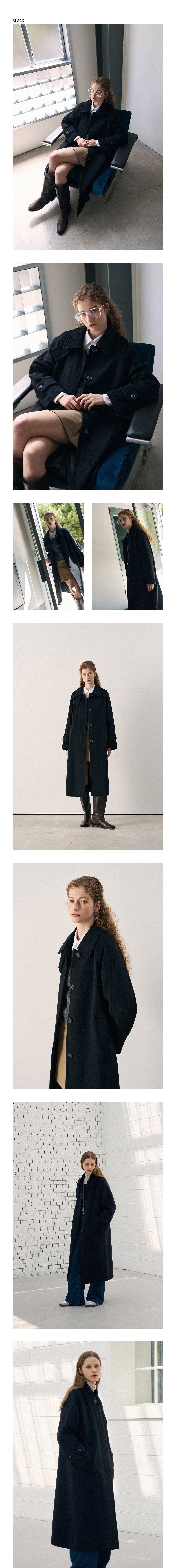 MUSINSA公式 | DRAWFIT WOMEN Soft cashmere single balmacan