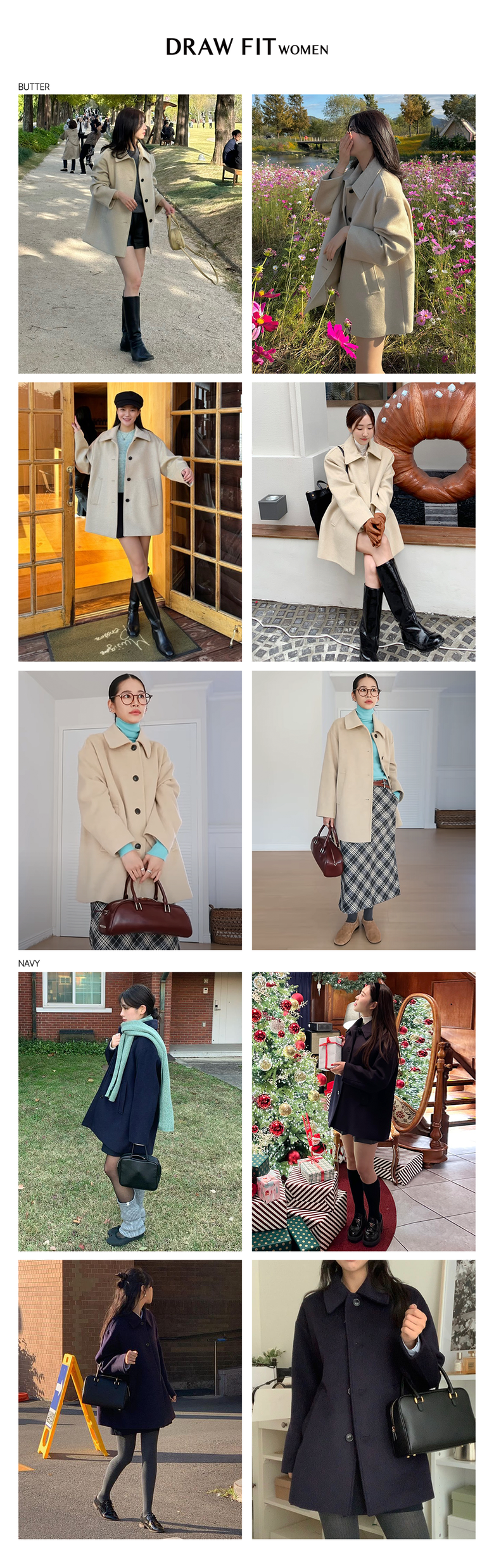 MUSINSA公式 | DRAWFIT WOMEN ソフトカシミヤオーバーサイズハーフ