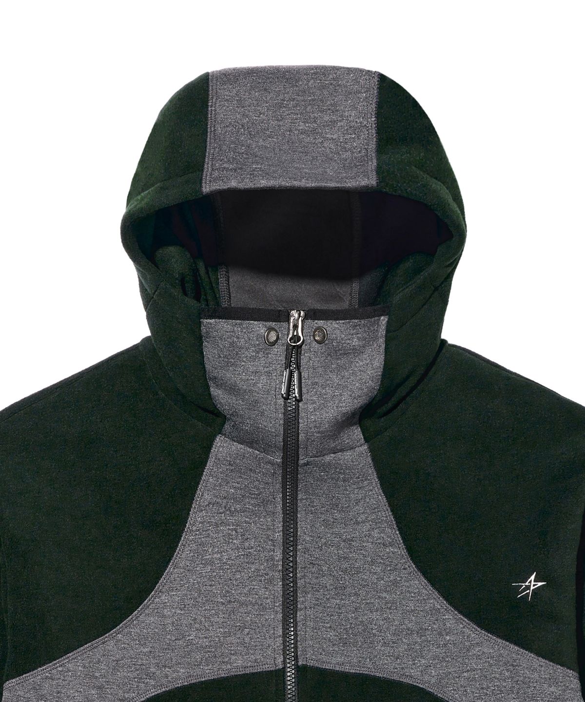록히드마틴(LOCKHEED MARTIN) BLOCKING POLARTEC HOOD FULL-ZIP (BLACK)