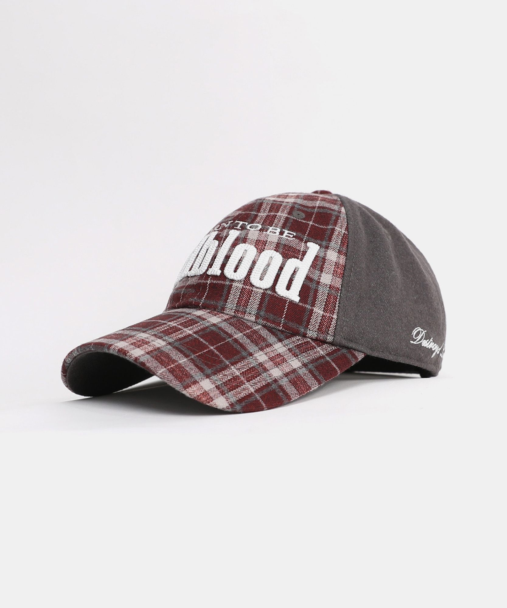 BADBLOOD★韓国大人気 BORN TO BE Ball Cap - CHECK BADBLOOD☆韓国大人気 BORN TO BE Ball Cap - CHECK
