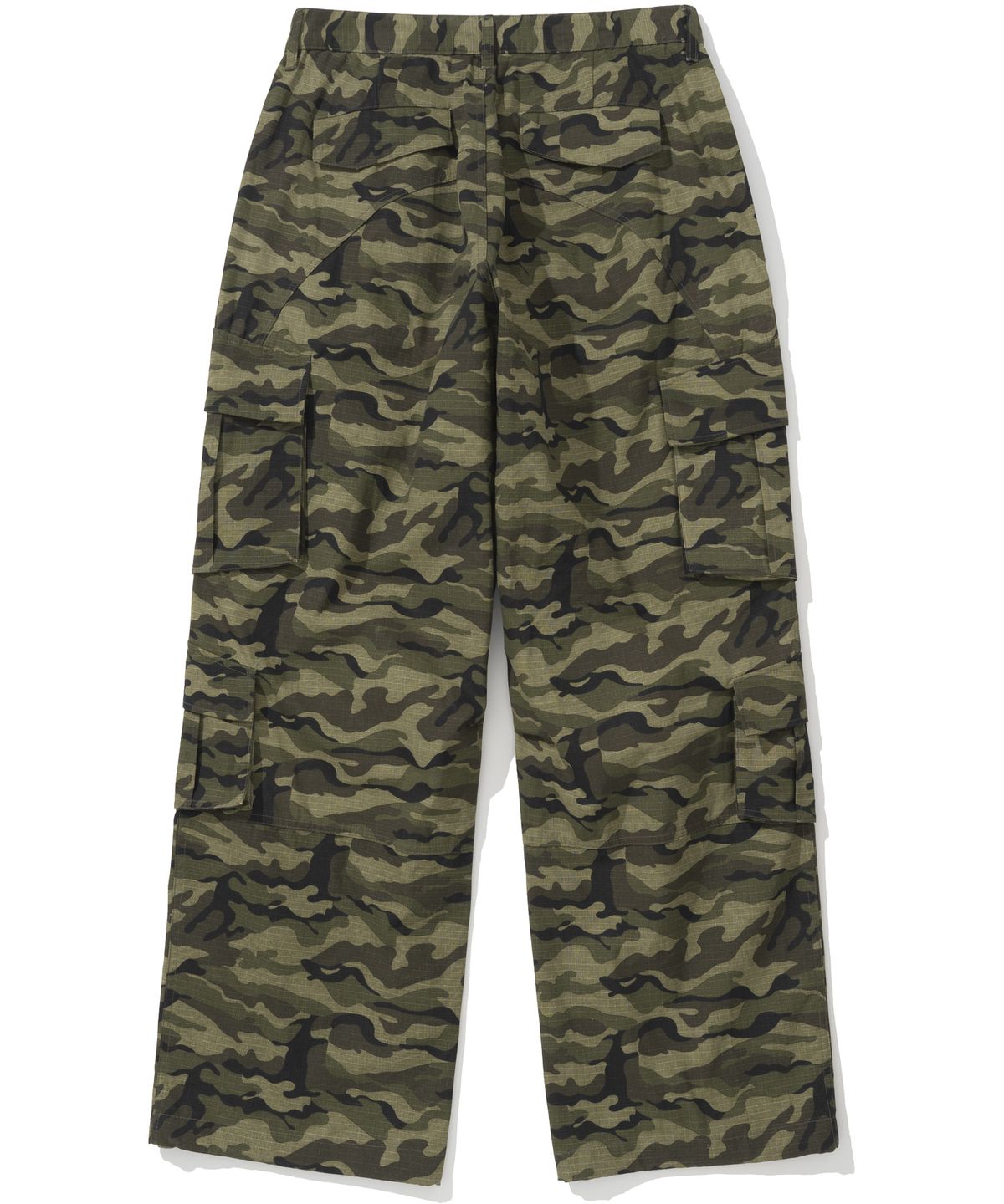 낫포너드(NOT4NERD) Ripstop Multi Pocket Semi Wide Pants - Camo Khaki