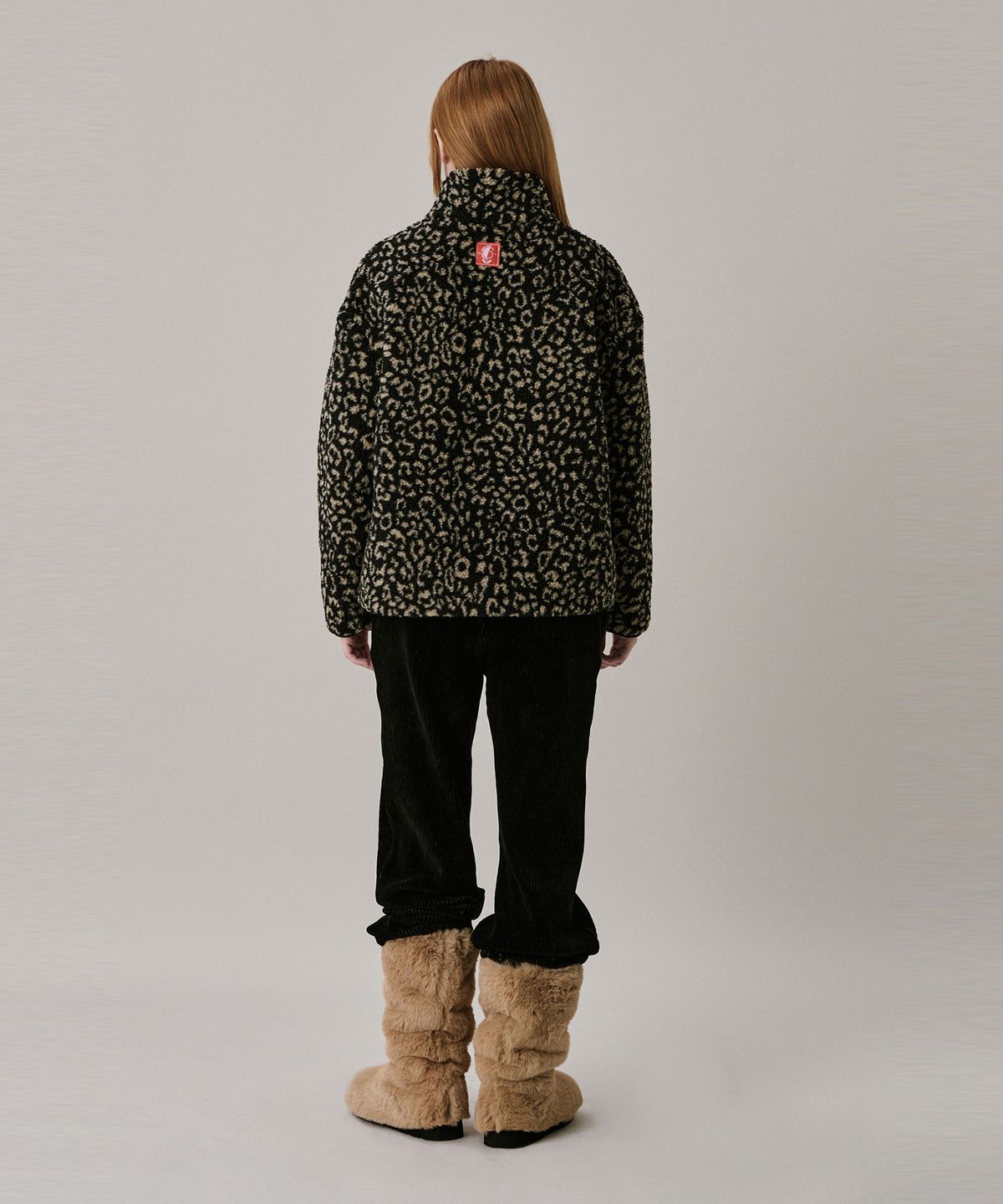 준준스페이스(JUNEJUNE SPACE) 24 Shearing Half Zip-up_Black (24 시어링 하프 집업_블랙)