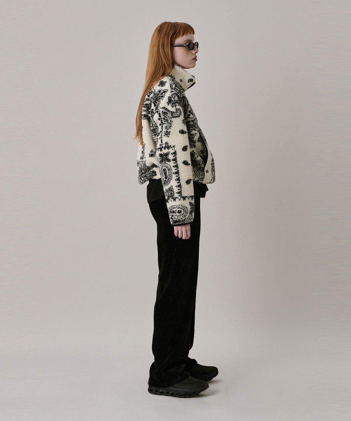 준준스페이스(JUNEJUNE SPACE) 24 Shearing Half Zip-up_Cream (24 시어링 하프 집업_크림)
