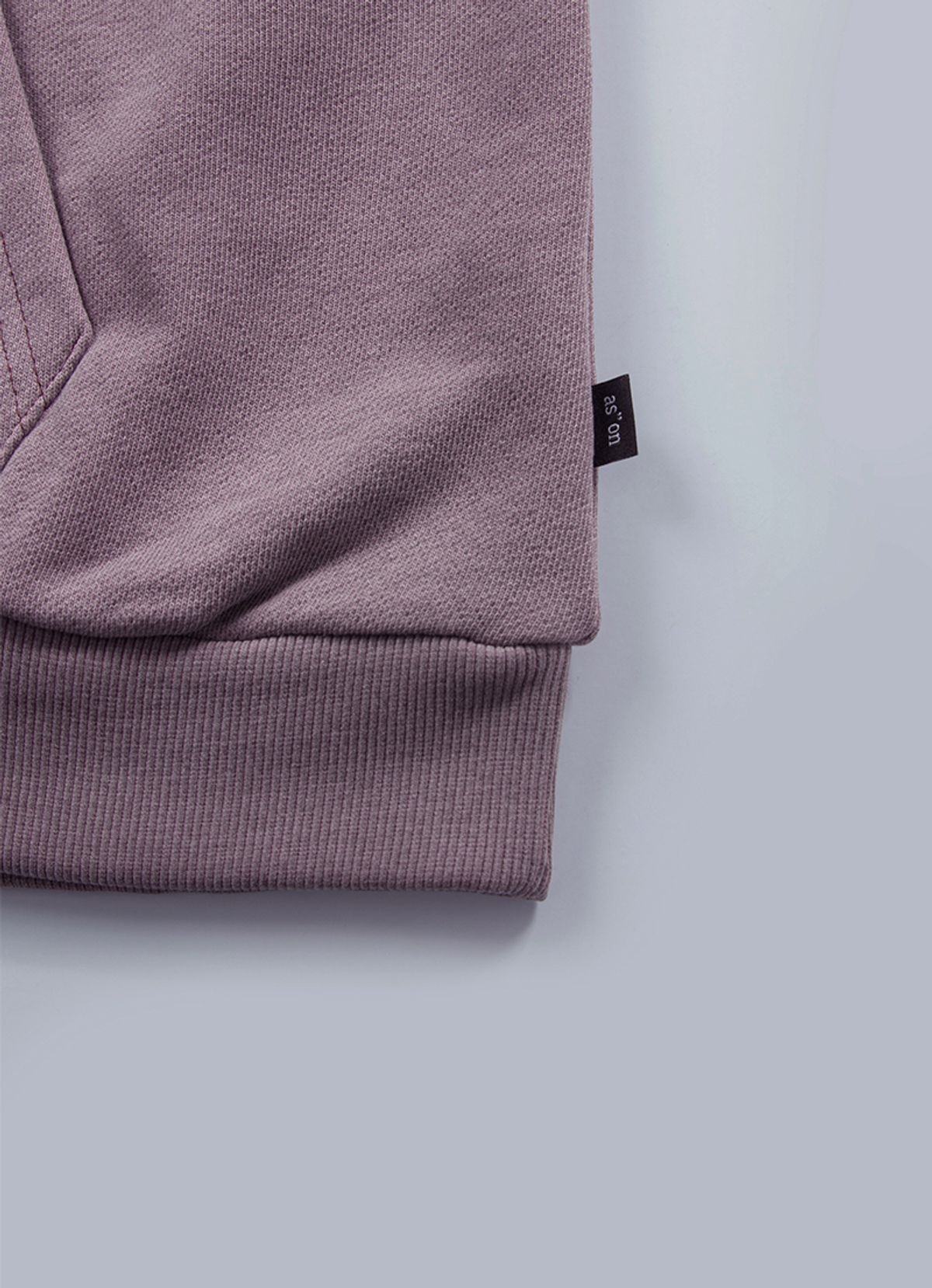 애즈온(ASON) PIGMENT WASHING HOODIE / PURPLE