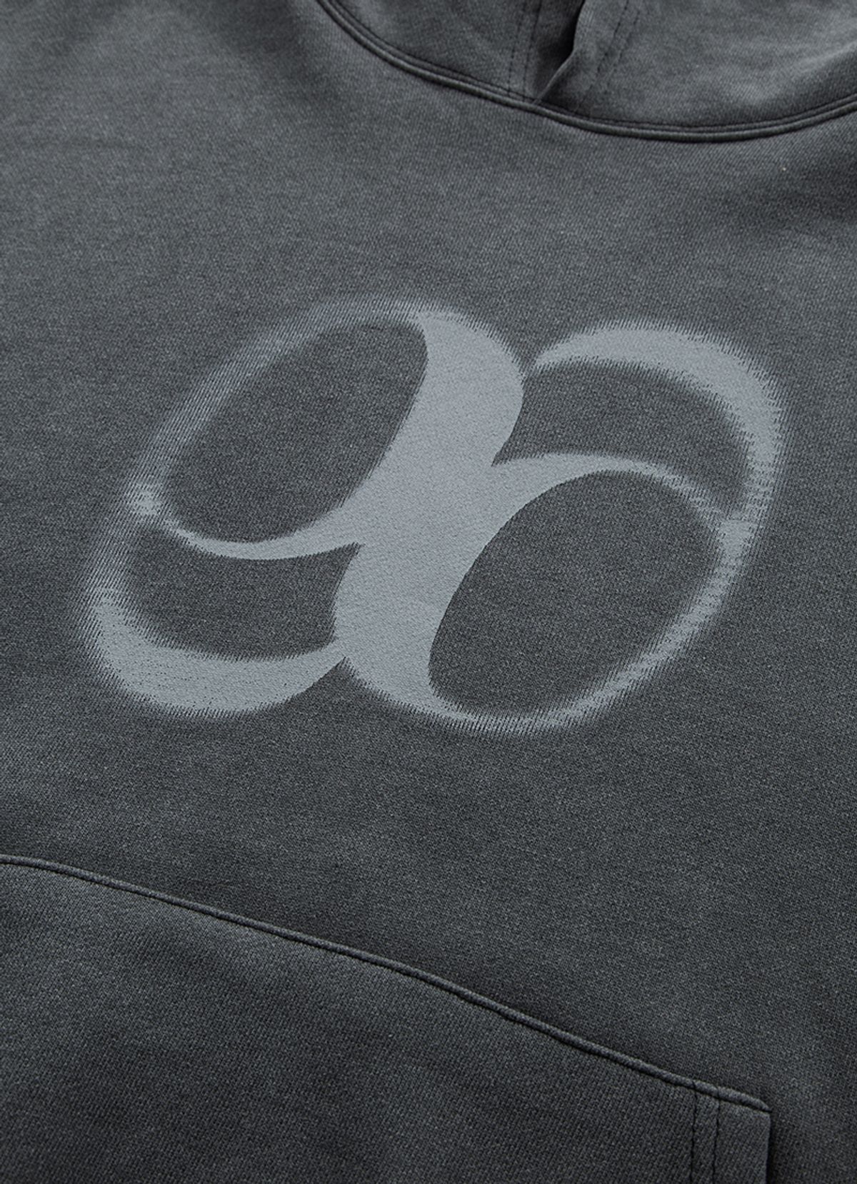 애즈온(ASON) PIGMENT WASHING HOODIE / CHARCOAL