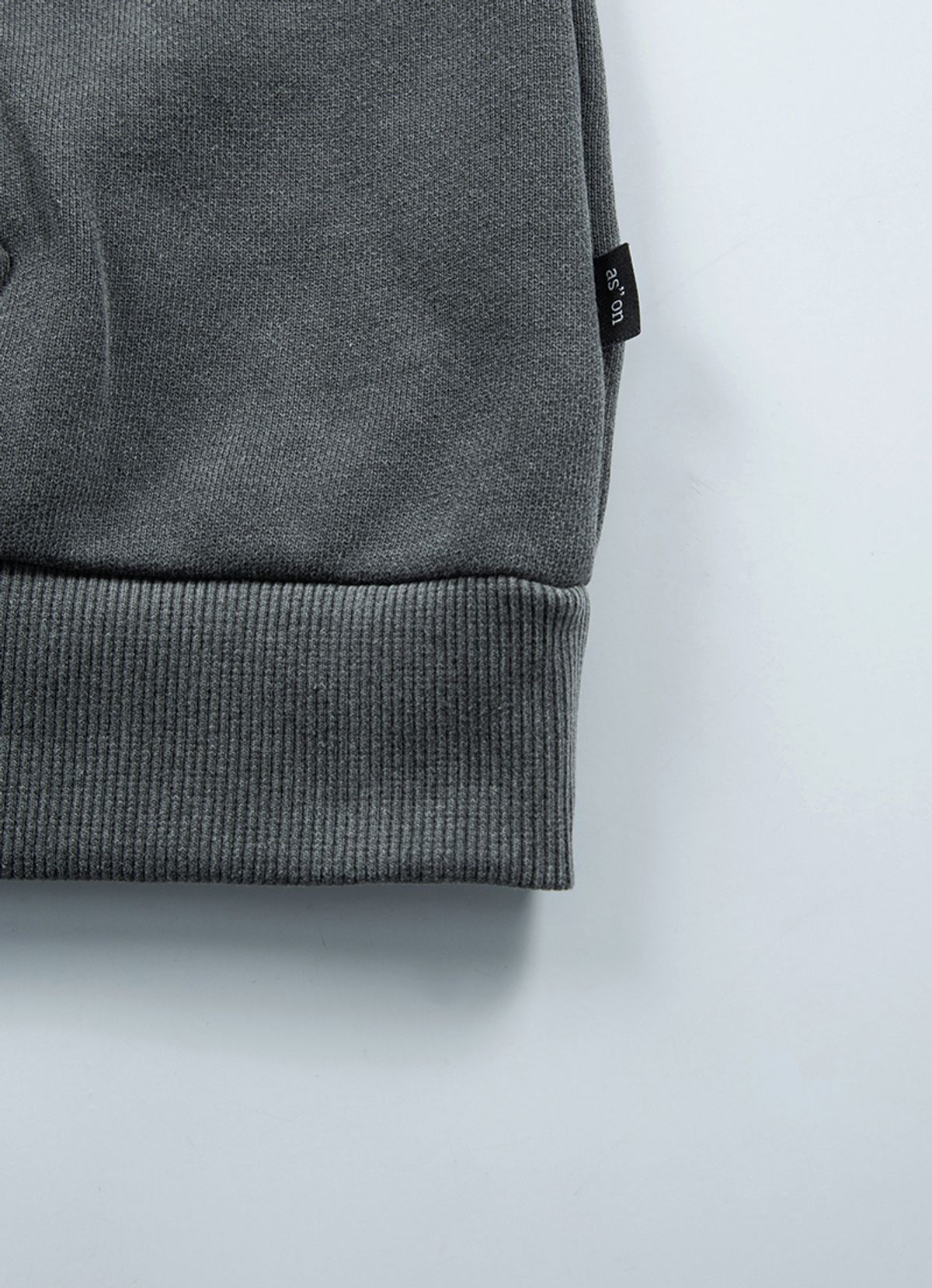 애즈온(ASON) PIGMENT WASHING HOODIE / CHARCOAL