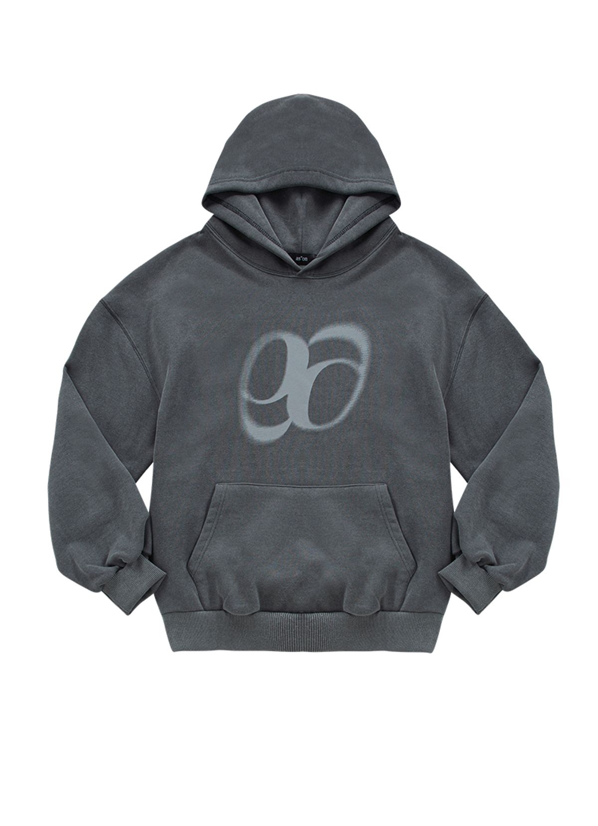 애즈온(ASON) PIGMENT WASHING HOODIE / CHARCOAL
