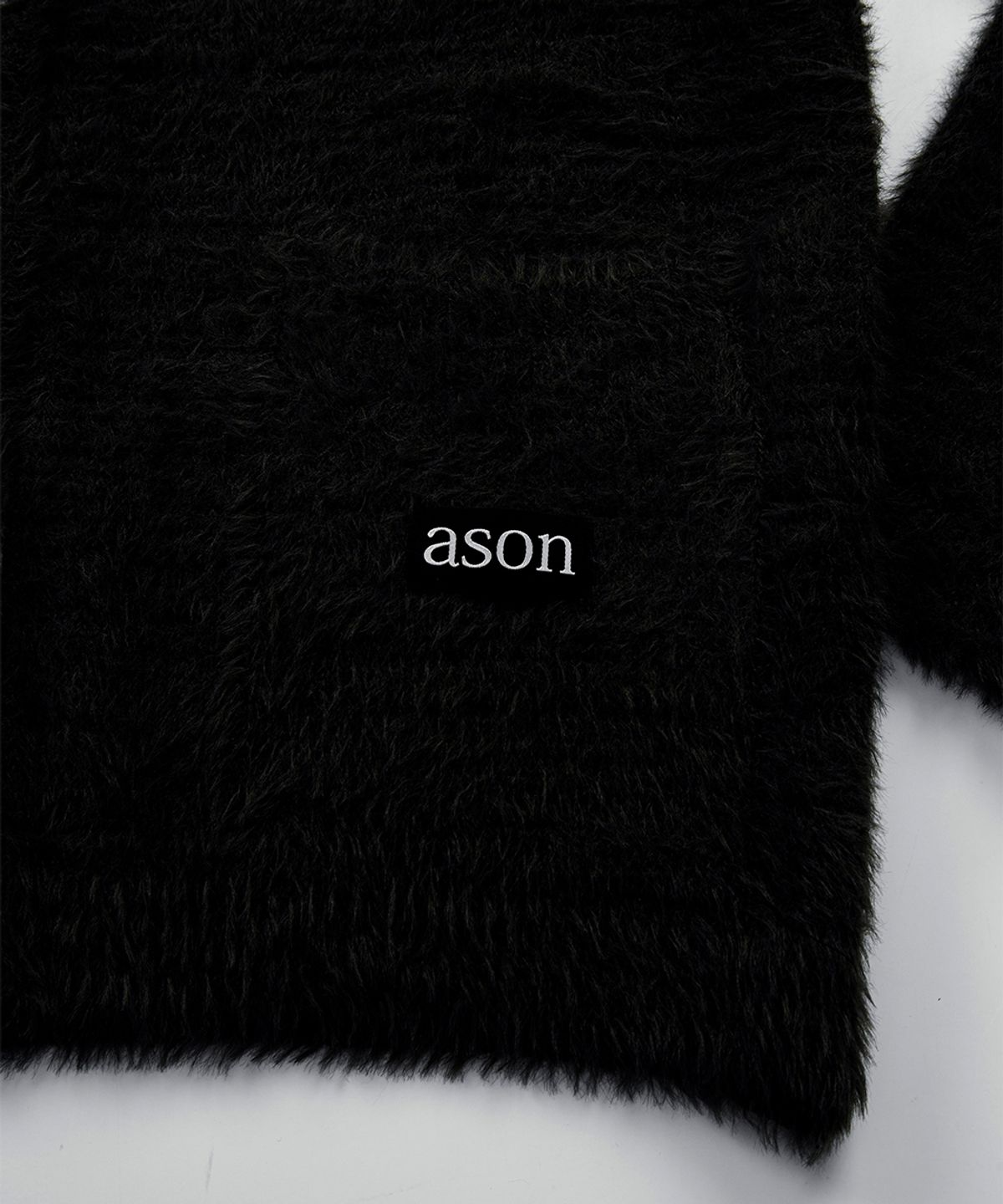 애즈온(ASON) LUCA TIE CARDIGAN / BLACK