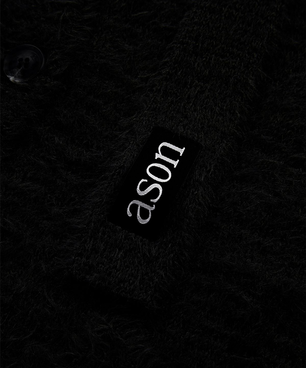애즈온(ASON) LUCA TIE CARDIGAN / BLACK