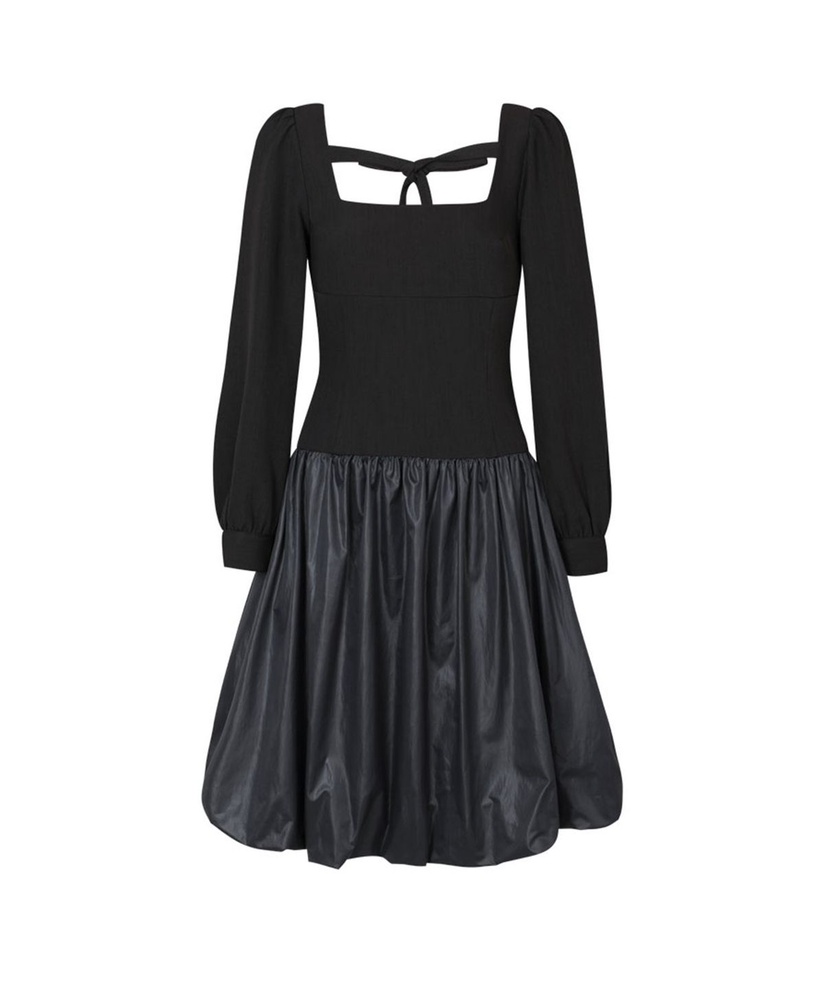 루루서울(LOULOUSEOUL) Rosy Balloon Shirring Midi Dress (Gray)