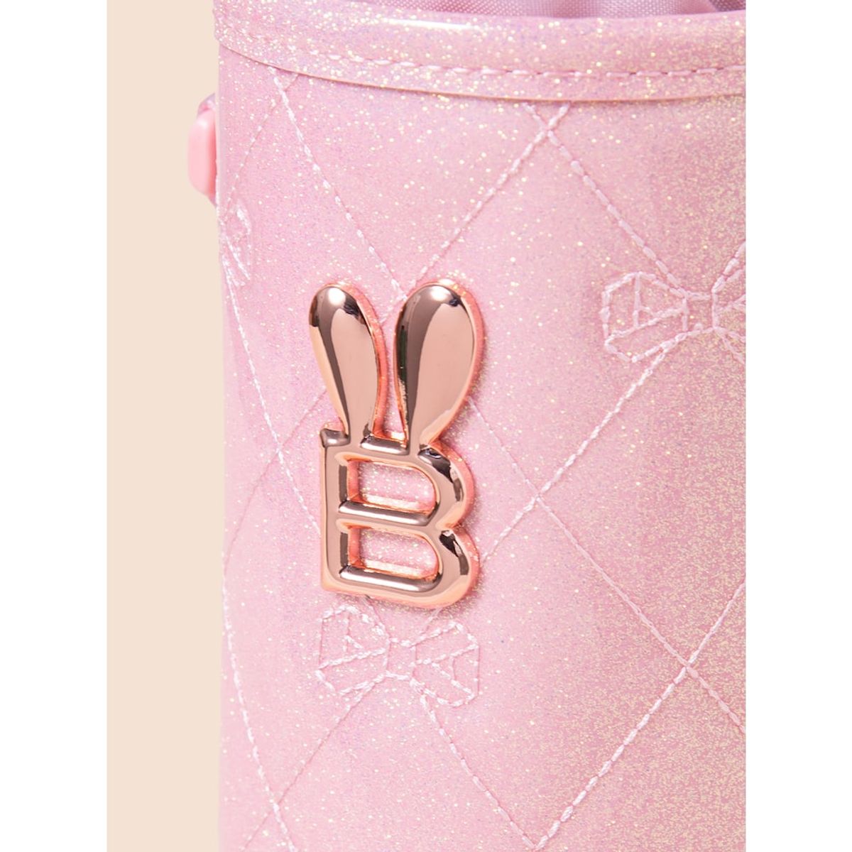빈폴 키즈(BEANPOLE KIDS) 리본 퀼팅 여아 물병 크로스백  핑크 (BI51D2G21X)